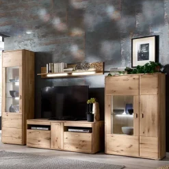 Wohnkombination in Eiche Bianco - Destal (vierteilig)