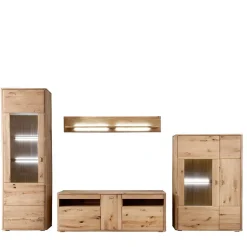 Wohnkombination in Eiche Bianco - Destal (vierteilig)