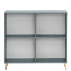 Wohnliches Aktenregal in Petrol Blau - Baiamare