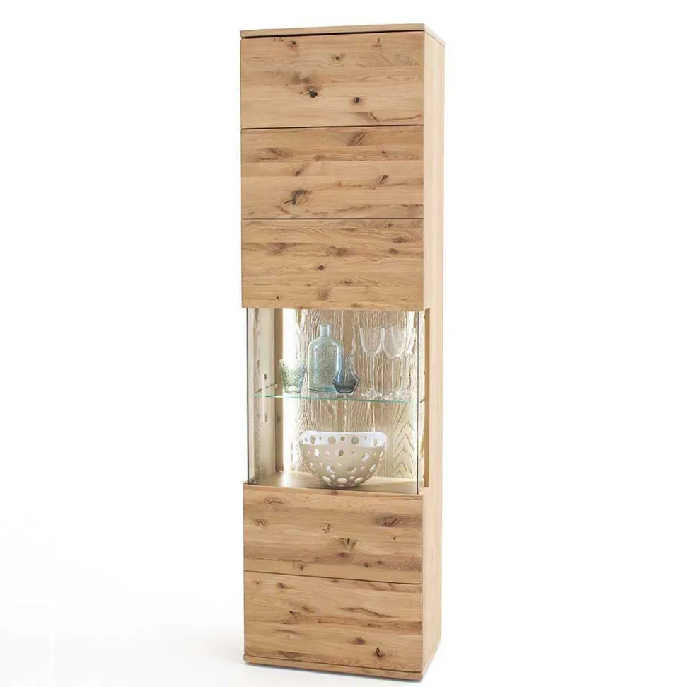 Wohnmöbel Set in Eiche Bianco - Crokas (vierteilig)