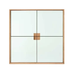 Wohnraum Hängeschrank in Weiß & Eiche - Julecas