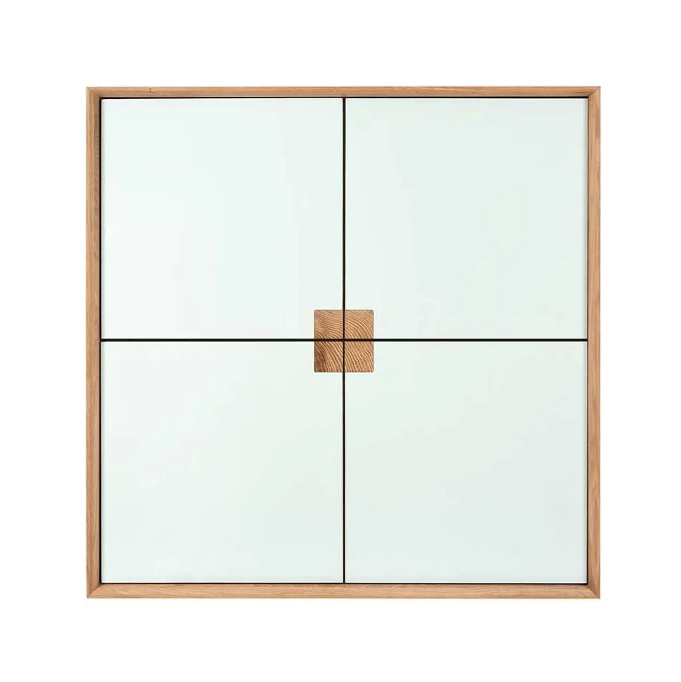 Wohnraum Hängeschrank in Weiß & Eiche - Julecas