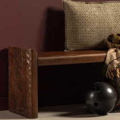 Wohnraum Holzbank mit einem Sitzplatz - Liberatos