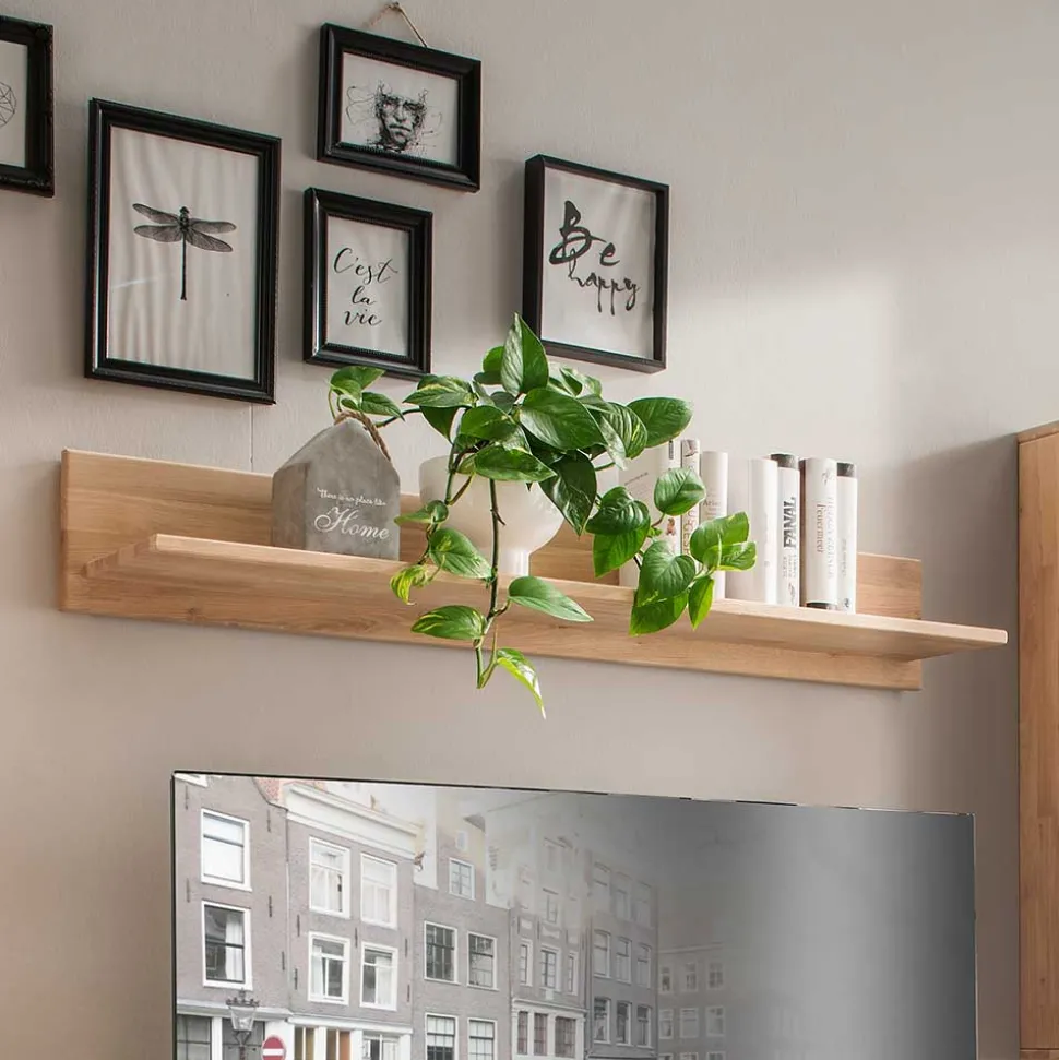 Wohnraum Holzregal in Eiche Bianco - Dulciana