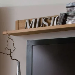 Wohnwand Croconia aus Wildeiche Massivholz (dreiteilig)