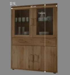 Wohnwand Highboard aus Holz - Teano