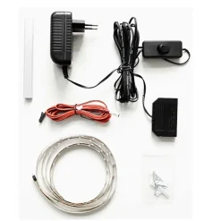 Wohnwand in Weiß mit Wildeiche - Varzino (dreiteilig)