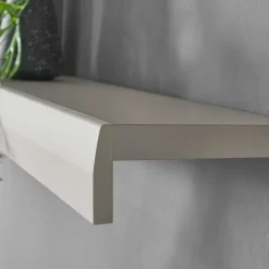 Wohnwand Kombination in Hellgrau & Zinneiche - Lioscas (dreiteilig)