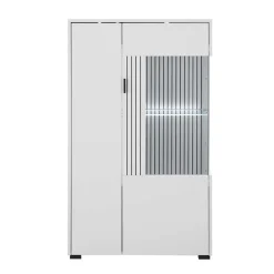 Wohnwand Kombination in Weiß - Dualkos (vierteilig)