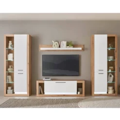 Wohnwand Kombination modern - Adejano (vierteilig)