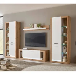 Wohnwand Kombination modern - Adejano (vierteilig)