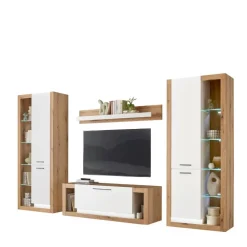 Wohnwand Kombination modern - Adejano (vierteilig)