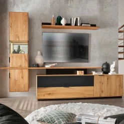 Wohnwand Kombination Set - Kantino (vierteilig)