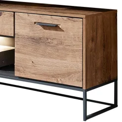 Wohnwand Möbel im Industrial Style - Xindus (dreiteilig)