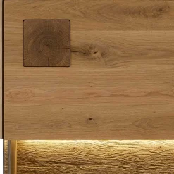 Wohnwand Möbel Kombination aus Wildeiche - Millena (dreiteilig)