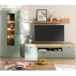 Wohnwand Möbel-Kombi modern - Kwin (dreiteilig)