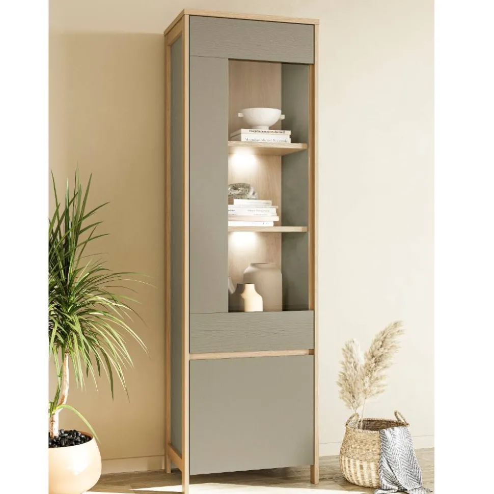 Wohnwand Möbelset in Eukalyptus - Promo (dreiteilig)