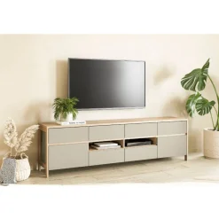 Wohnwand Möbelset in Eukalyptus - Promo (dreiteilig)