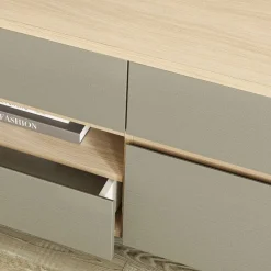 Wohnwand Möbelset in Eukalyptus - Promo (dreiteilig)