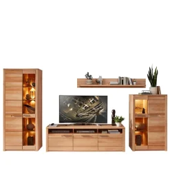 Wohnwand Schränke & Regal Set - Amyonta (vierteilig)