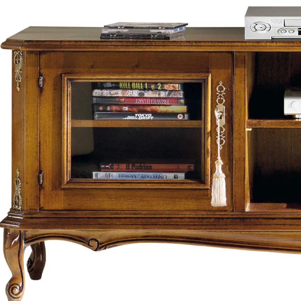 Wohnwand Vitrinen & TV Board - Carlenna (dreiteilig)