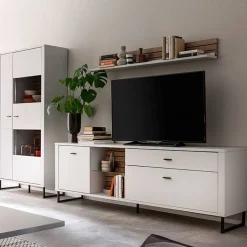 Wohnwand Wohnzimmermöbel Set - Varzino (dreiteilig)