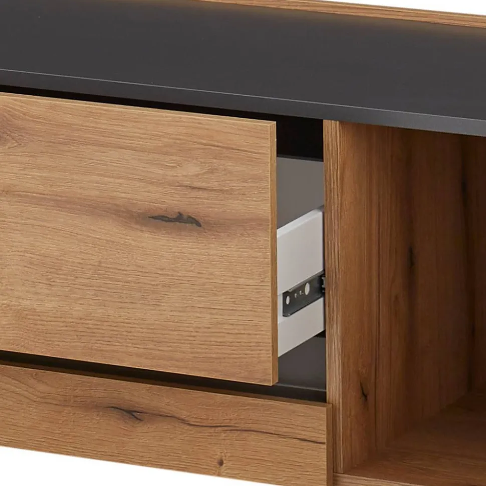 Wohnwand-Kombination in Wildeiche - Colomania (dreiteilig)