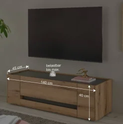 Wohnwandmöbel Kombination modern - Colomania (vierteilig)