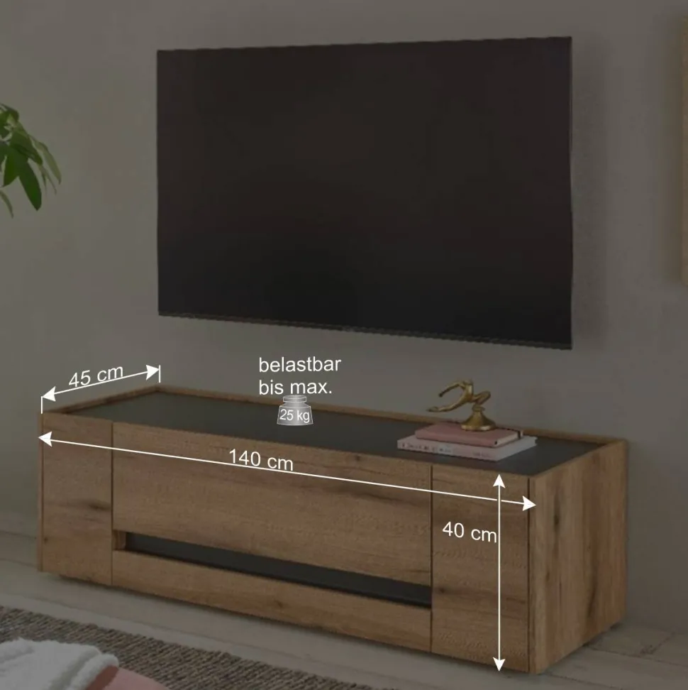 Wohnwandmöbel Kombination modern - Colomania (vierteilig)