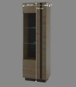 Wohnzimmer Anbauwand 270 cm breit - Lairian (vierteilig)