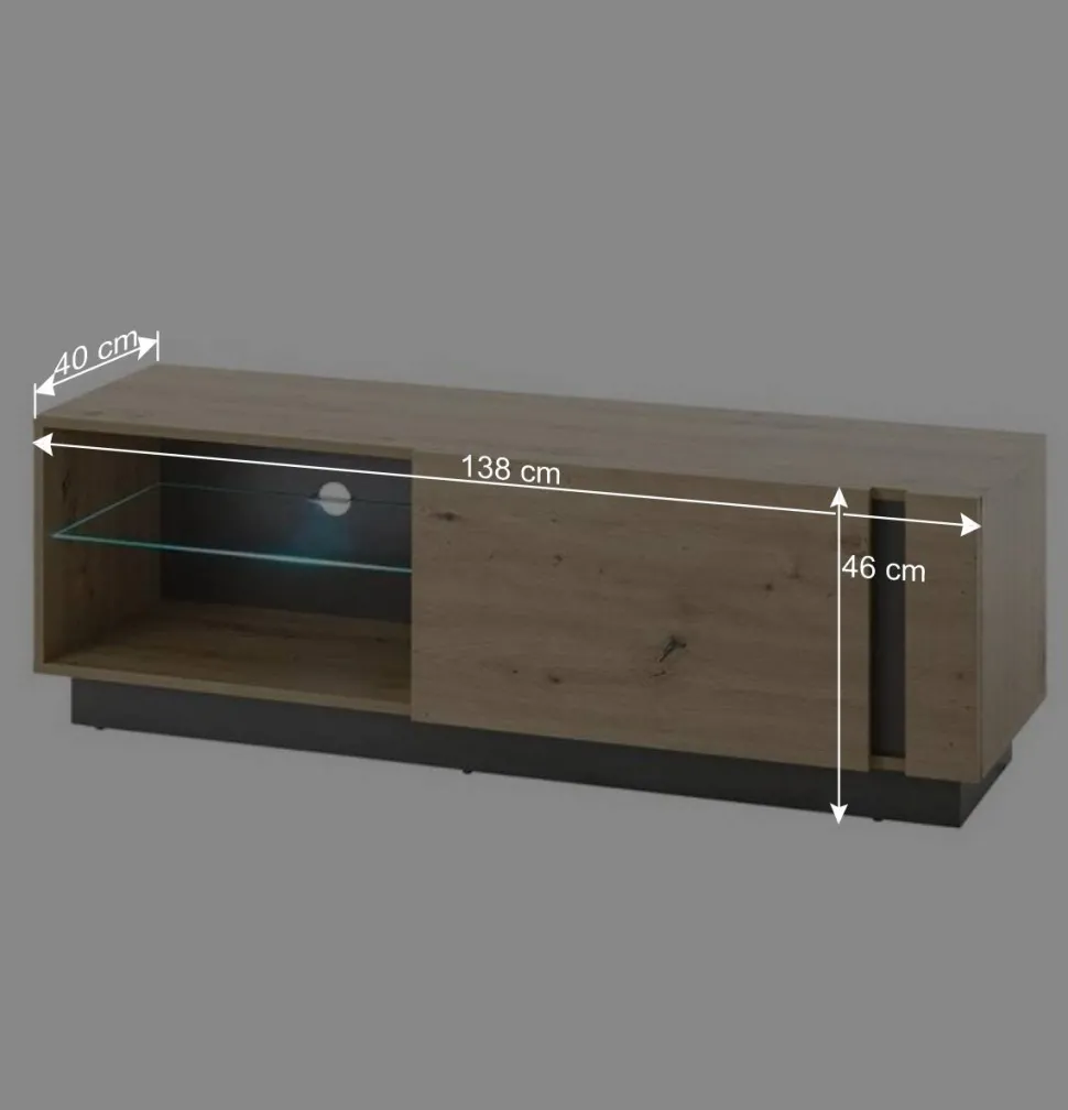 Wohnzimmer Anbauwand 270 cm breit - Lairian (vierteilig)