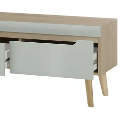 Wohnzimmer Anbauwand im Skandi Design - Armina (vierteilig)