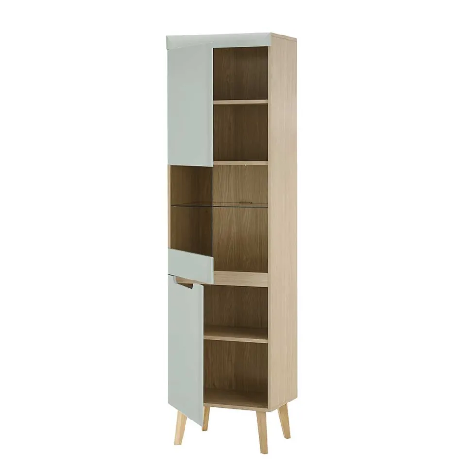 Wohnzimmer Anbauwand im Skandi Design - Armina (vierteilig)