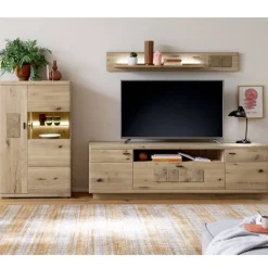 Wohnzimmer Anbauwand in Asteiche Hell - Losiamos (dreiteilig)