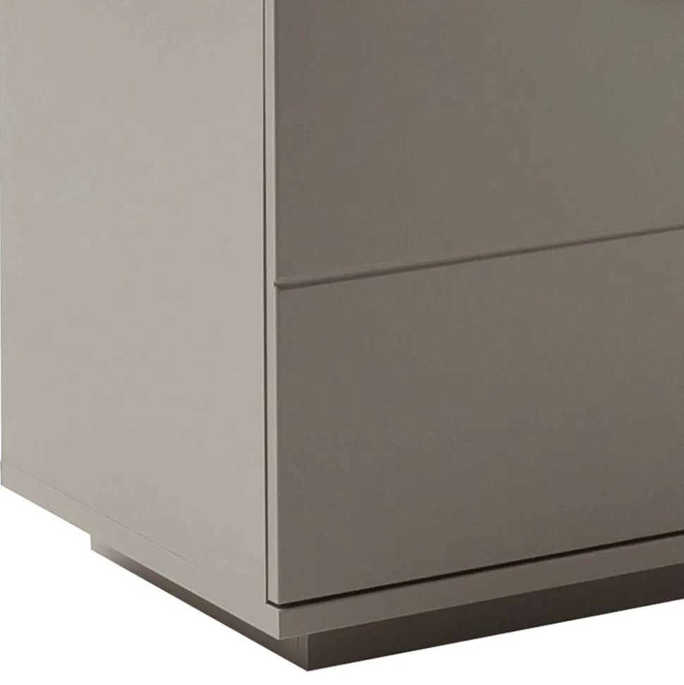 Wohnzimmer Anbauwand in Grau - Teorina (dreiteilig)