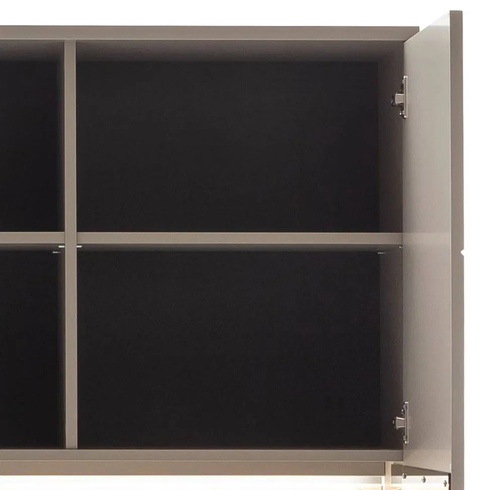 Wohnzimmer Anbauwand in Grau - Teorina (dreiteilig)