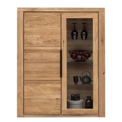 Wohnzimmer Anbauwand teilmassiv - Nelenia (vierteilig)