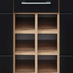 Wohnzimmer Barschrank in Schwarz & Wildeiche - Kandu