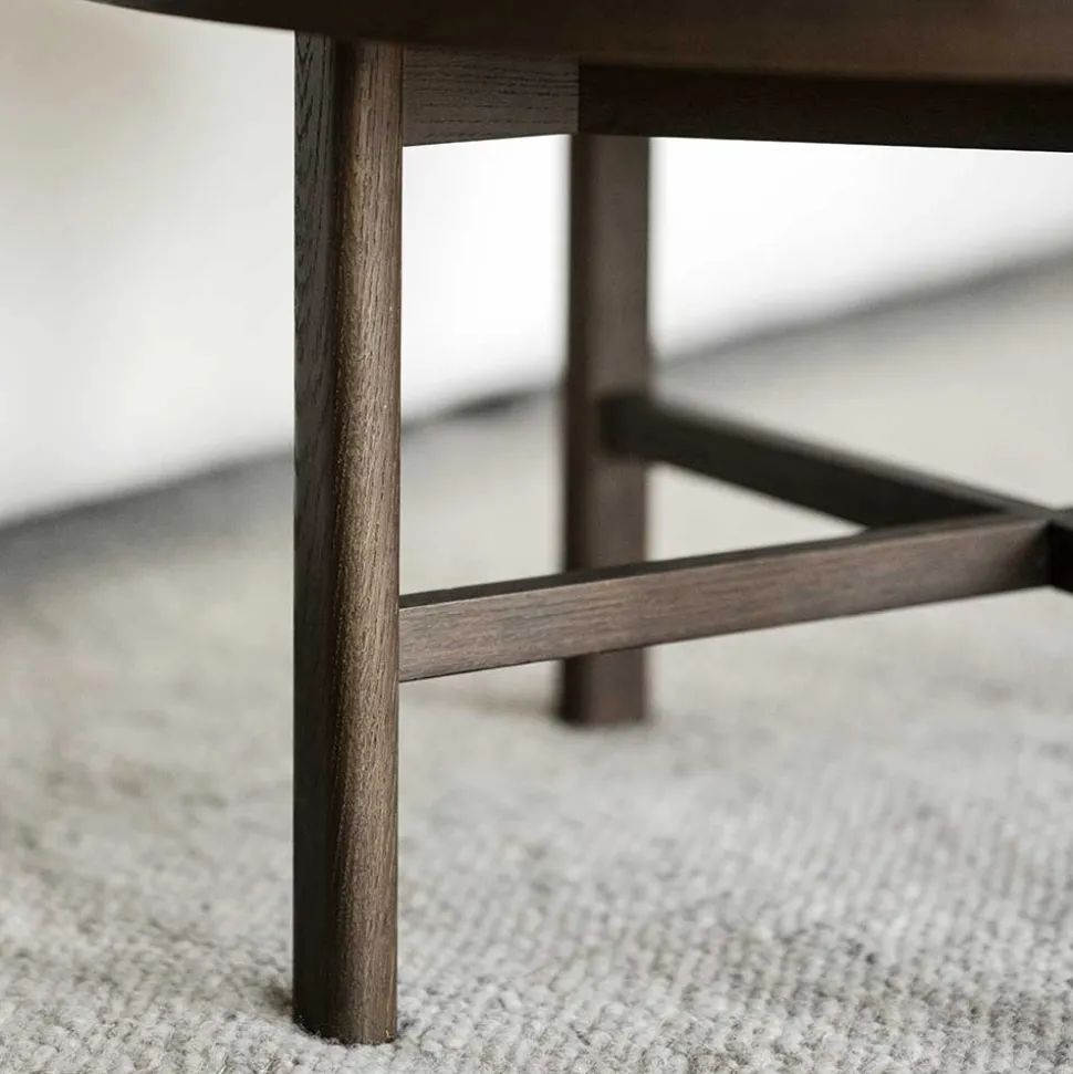 Wohnzimmer Couchtisch mit runder Keramikplatte - Wyola