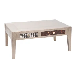 Wohnzimmer Couchtisch Rembia in Silber