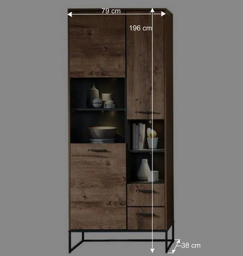 Wohnzimmer Design Wohnwand Möbelset - Xindus (vierteilig)