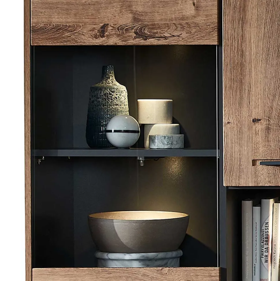 Wohnzimmer Design Wohnwand Möbelset - Xindus (vierteilig)