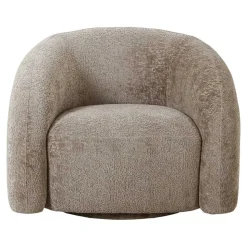 Wohnzimmer Drehsessel in Beigegrau - Hulmane