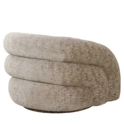 Wohnzimmer Drehsessel in Beigegrau - Hulmane