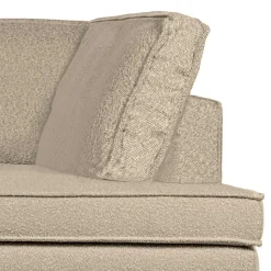 Wohnzimmer Ecksofa in Beige Boucle - Glamoure
