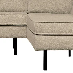 Wohnzimmer Ecksofa in Beige Boucle - Glamoure