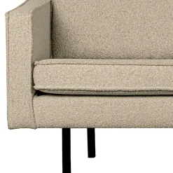 Wohnzimmer Ecksofa in Beige Boucle - Glamoure