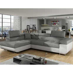 Wohnzimmer Funktionsecke in Grau und Weiß - Snake