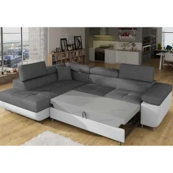 Wohnzimmer Funktionsecke in Grau und Weiß - Snake