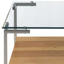 Wohnzimmer Glastisch mit Vierfußgestell - Habic